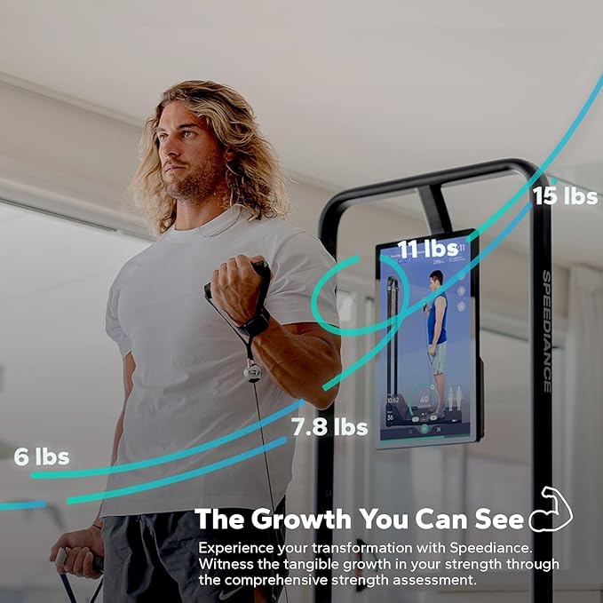 Speediance Gym Monster Smart Home Gym, Multifunctional Strength Training Machine, Smith Machine Power Cage Workout Station, Squat Rack Cable Machine, Full Body Fitness Equipment for Home Workout