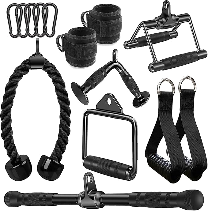 Solid Cable Machine Attachment, Cable Attachments for Gym, Gym Cable Attachments, Cable Machine Attachments Set