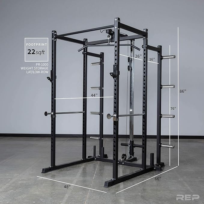 REP Fitness Weight Storage Accessory for 1000 Series Power Racks - Attachment for PR-1100 and PR-1000 Weight Cages