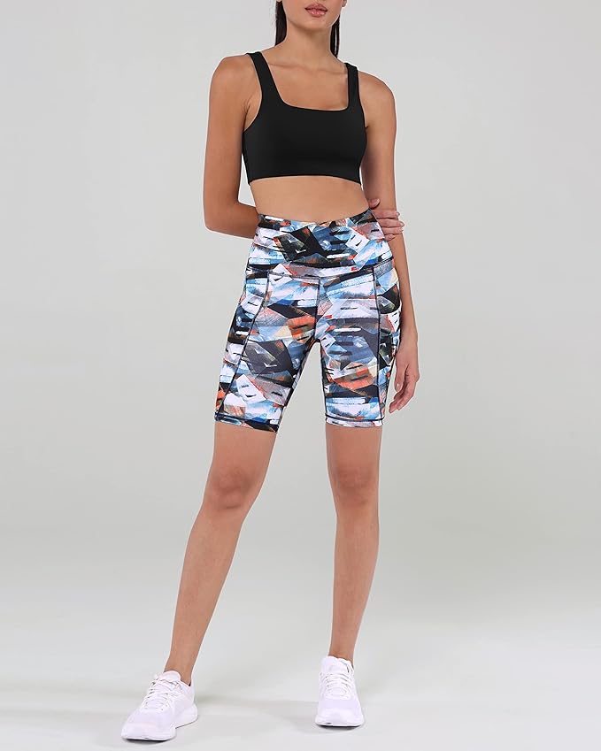 ODODOS Women's Tummy Control Biker Shorts 2.0 with Pockets High Waist Athletic Workout Yoga Shorts-3.5''/ 5"/ 8" / 10" Inseam