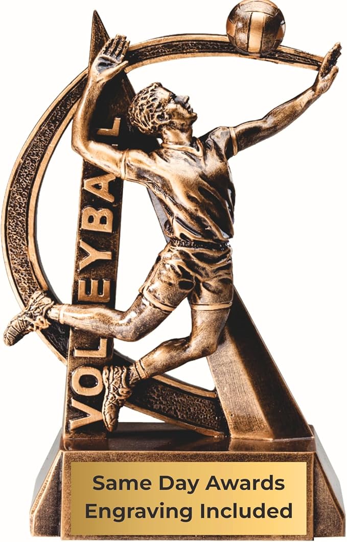 Sports Trophy – Ultra Action 6.5 Inch Engraved Resin Award – Personalized Recognition for Kids Youth Teams Schools Adult Leagues Coaches and Achievement Awards