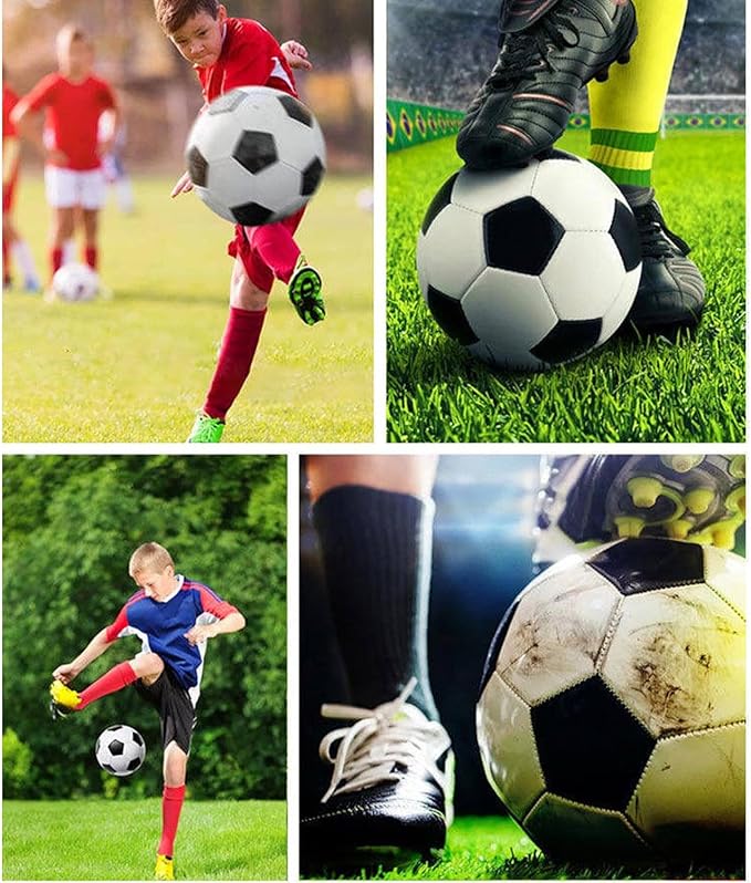 6 Pcs Operation Christmas Soccer Ball Bulk with Pump Needles,Size 5/4/3 Sport Soccer Ball Training Ball for Adult Soccer for Christian Charity Donation Supplies