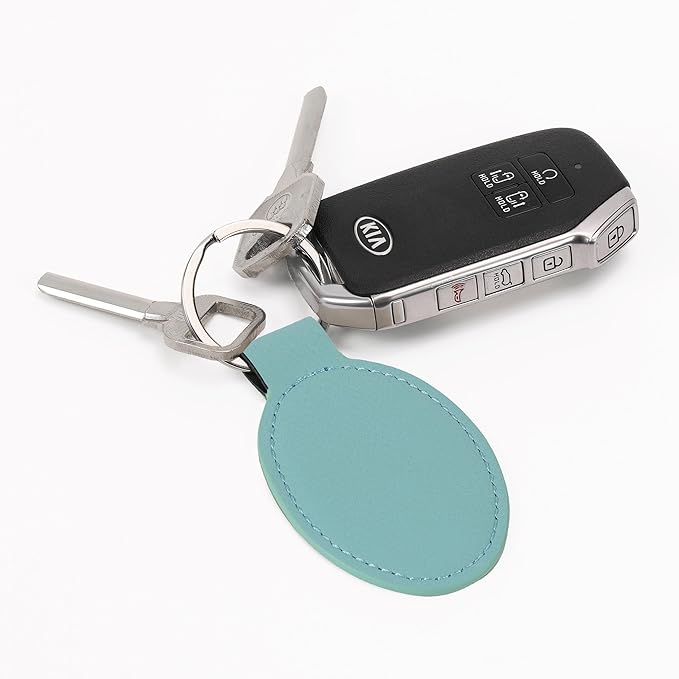 LaserGram Oval Keychain, Soccer Ball, Personalized Engraving Included