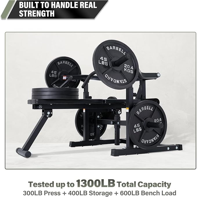Major Fitness Drone P1 Bench Press Rack with Independent Arms – Adjustable Flat & Incline Bench Press for Chest & AB Workouts – Perfect Home Gym Equipment