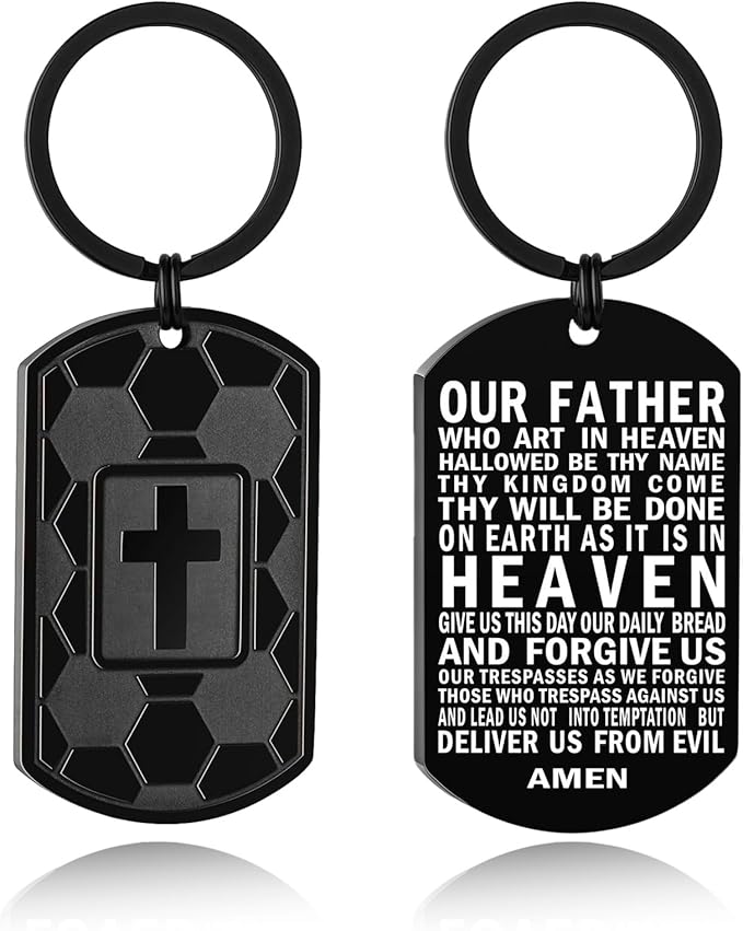 Stocking Stuffers- Football/Baseball/Soccer/Basketball Keychain for Men Baptism Confirmation Mens Gifts