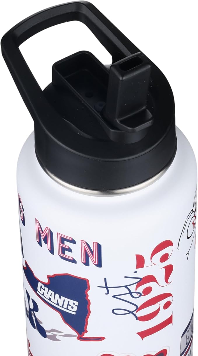 The Memory Company Officially Licensed NFL 34oz Water Bottle - Premium Stainless Steel Double-Wall Insulated, Leakproof Design