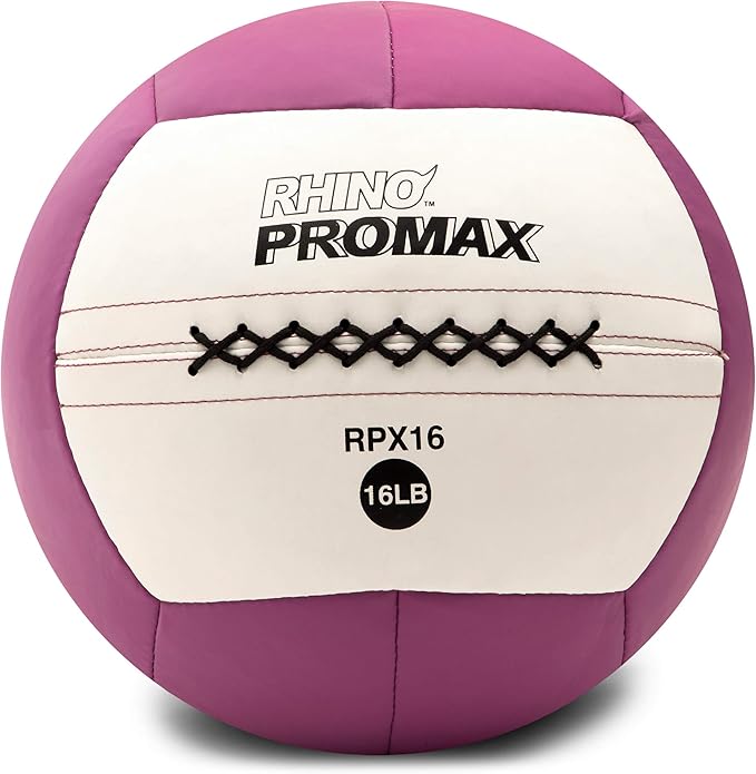 Champion Sports Rhino Slam Ball, 4-30 lb. Non-Slip Grip, Weightlifting, Crossfit, Home Gym, Fitness, 14" Diameter Balls, Optional Storage Rack/Tree Sold Separately