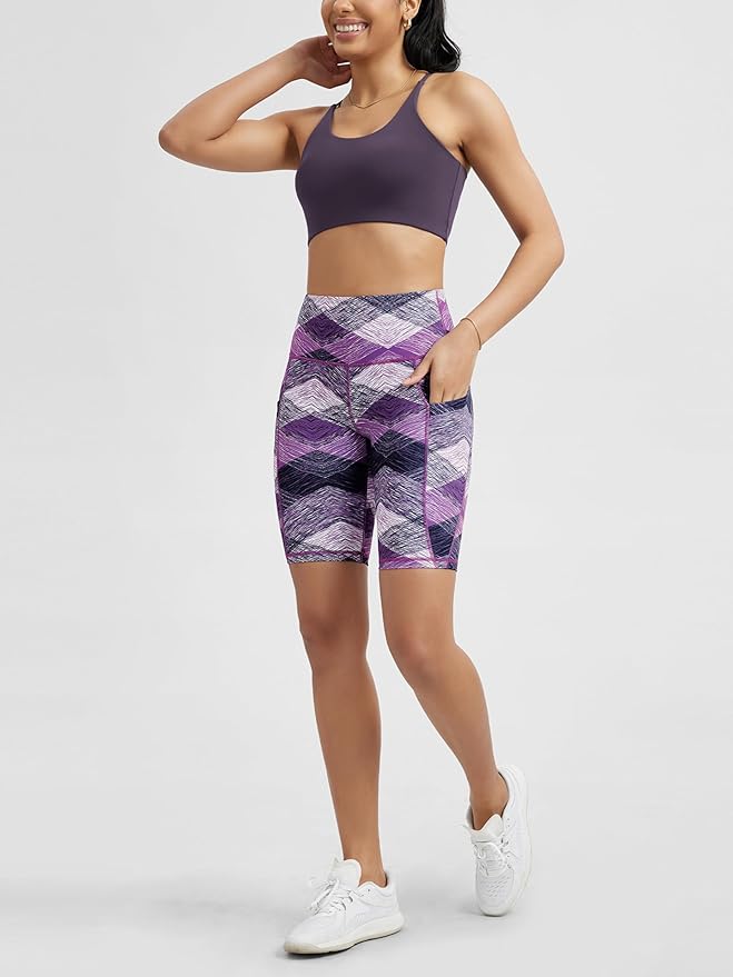 ODODOS Women's Tummy Control Biker Shorts 2.0 with Pockets High Waist Athletic Workout Yoga Shorts-3.5''/ 5"/ 8" / 10" Inseam