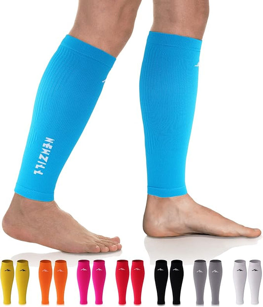 NEWZILL Compression Calf Sleeves (20-30mmHg) for Men & Women Perfect Option to Compression Socks for Running Travel Nursing