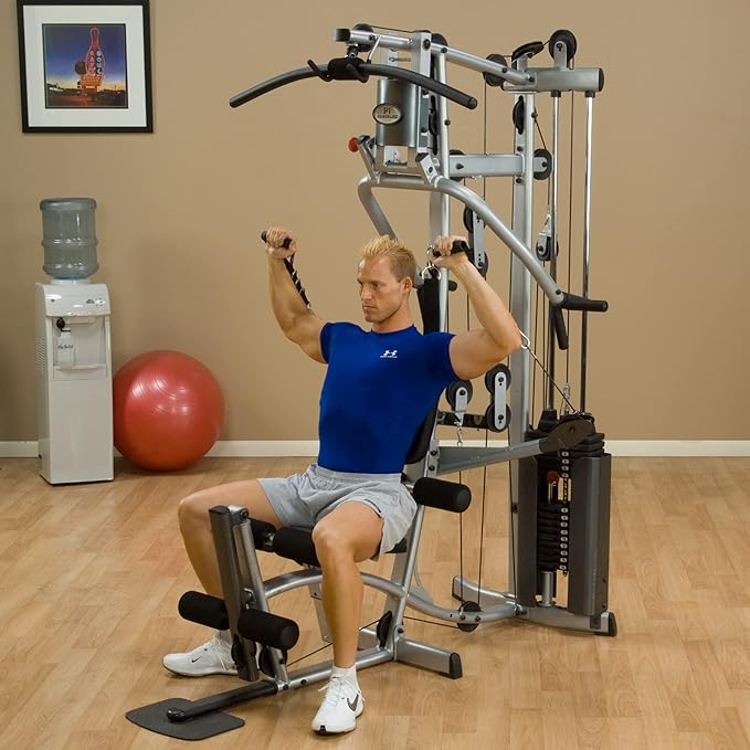Body-Solid Powerline P2LPX Home Gym Equipment with Leg Press, Grey/Black