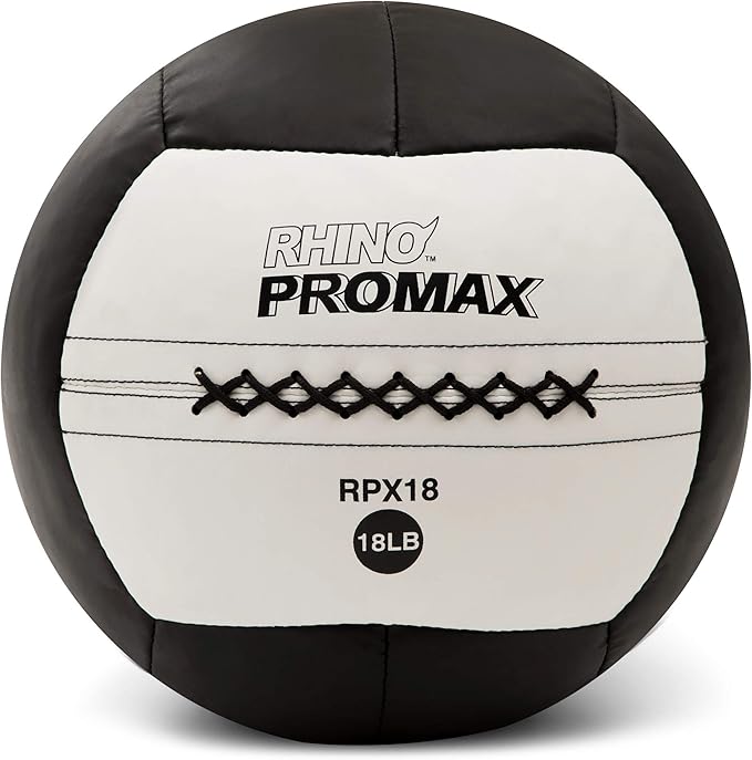Champion Sports Rhino Slam Ball, 4-30 lb. Non-Slip Grip, Weightlifting, Crossfit, Home Gym, Fitness, 14" Diameter Balls, Optional Storage Rack/Tree Sold Separately