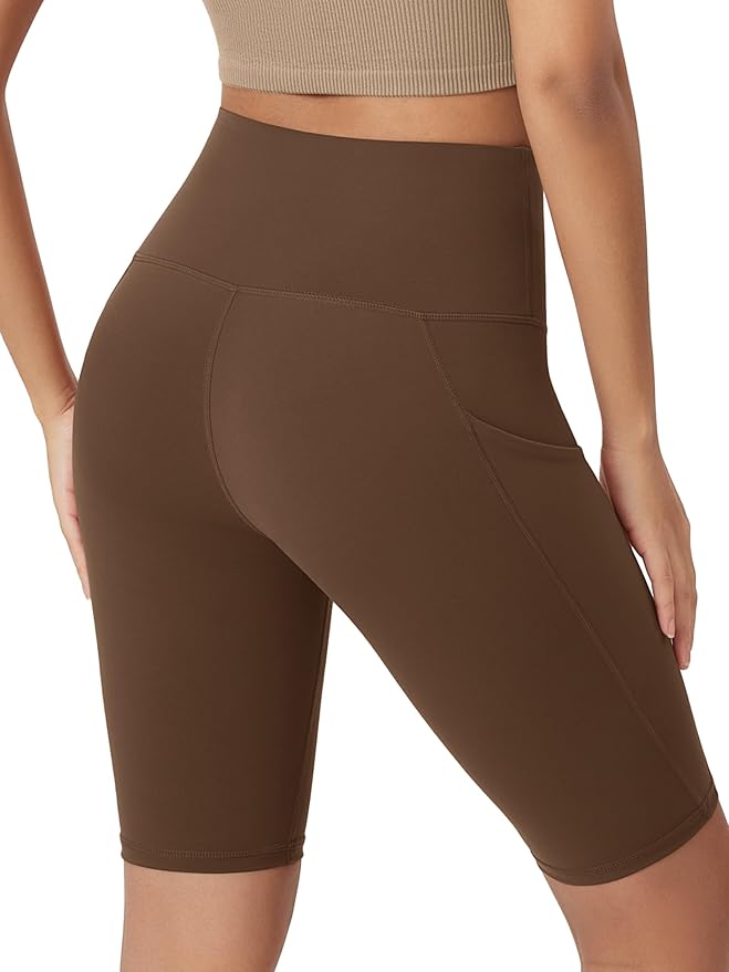 ODODOS Women's Tummy Control Biker Shorts 2.0 with Pockets High Waist Athletic Workout Yoga Shorts-3.5''/ 5"/ 8" / 10" Inseam