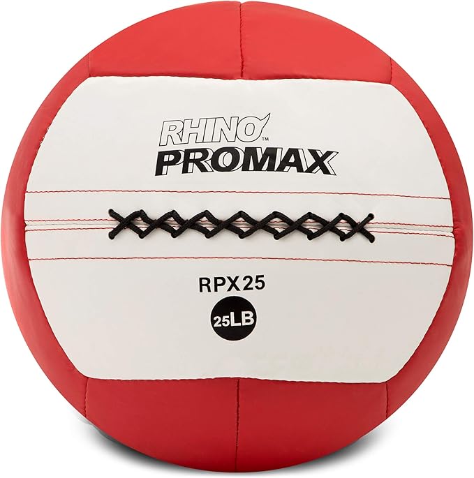 Champion Sports Rhino Slam Ball, 4-30 lb. Non-Slip Grip, Weightlifting, Crossfit, Home Gym, Fitness, 14" Diameter Balls, Optional Storage Rack/Tree Sold Separately