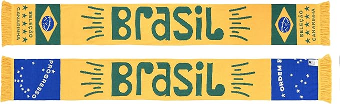 Euroscarves Brasil Recycled Cotton Soccer Knit Scarf