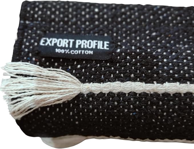 Indian Handmade100 % Organic Anti Skid Multi Colour Cotton Yoga Mat - Eco-Friendly Hand-Woven Rug - Non-Slip & Thick (24”x72”x5mm) for Hot yoga & Everyday Fitness at Home - Comfortable & Foldable Extra-Long Mat