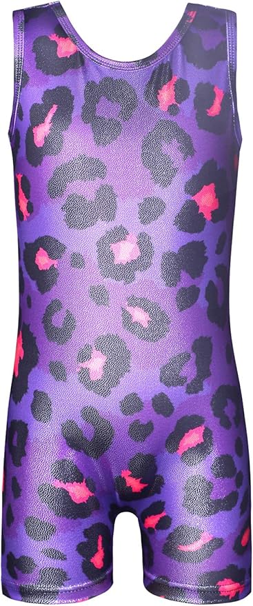 HOZIY Gymnastics Leotards for Girls with Shorts Toddlers Biketards Rainbow Unicorn Dinosaur Mermaid Leopard Flower Galaxy