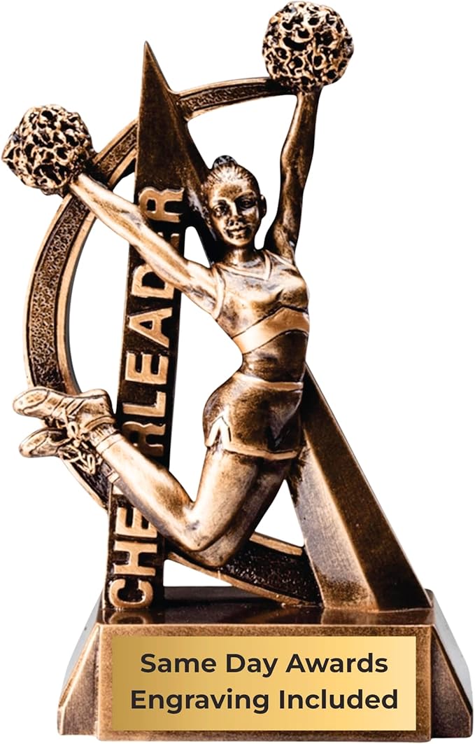 Sports Trophy – Ultra Action 6.5 Inch Engraved Resin Award – Personalized Recognition for Kids Youth Teams Schools Adult Leagues Coaches and Achievement Awards
