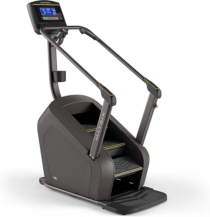 Matrix Fitness C50 Climbmill with XR | 8.5" LCD | High Calorie Burn, Low Impact Workout, Cardio Endurance | Low Ceilings Design, Powerful Exact Force Induction Brake, Industry Leading Safety