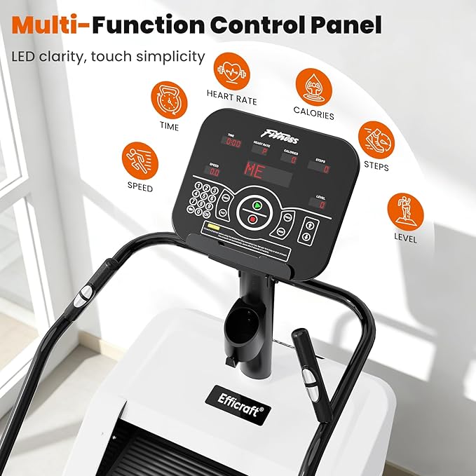 Stair Stepper Machine with LED Screen, Commercial Grade Stair Climber, Continuous Climbing Exercise Machine for Cardio, 15 Speed Levels Stair Master, 15-164 Steps/Min