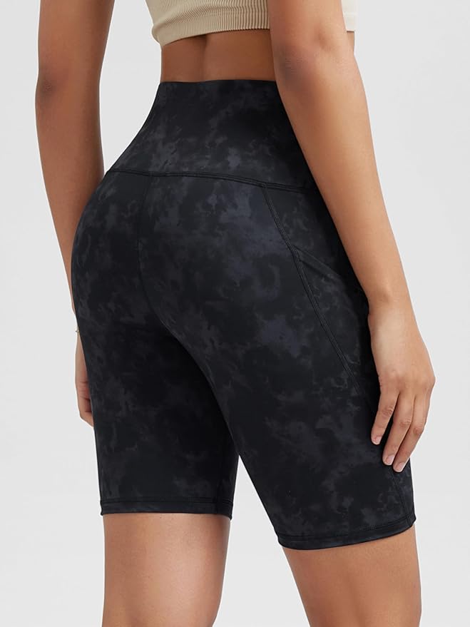 ODODOS Women's Tummy Control Biker Shorts 2.0 with Pockets High Waist Athletic Workout Yoga Shorts-3.5''/ 5"/ 8" / 10" Inseam