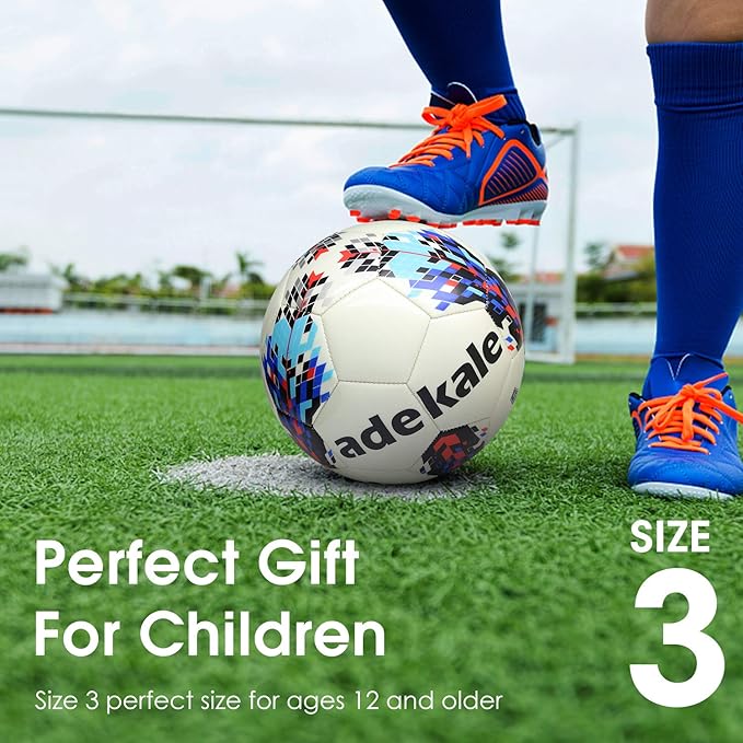 Glow in the Dark Soccer Ball Full Size 3/4/5, Sports Soccer Accessories Gifts Toys for Kids，Boys 8-12 , Light Up Ball with pump and needles, Ideal Soccer Gifts for Boys Age 7 8 9 10 11 12 13 14