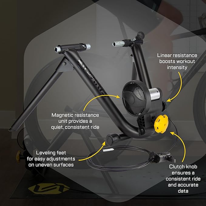 Saris Mag and Mag Plus Indoor Bike Trainer, Magnetic Resistance, Compatible with Zwift App