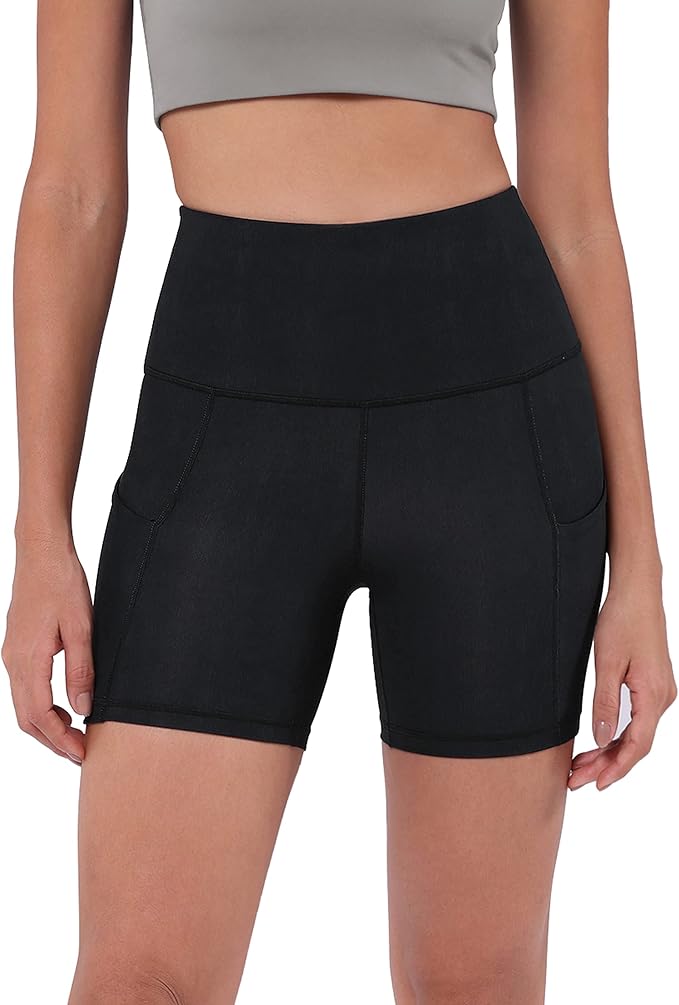 ODODOS Women's Tummy Control Biker Shorts 2.0 with Pockets High Waist Athletic Workout Yoga Shorts-3.5''/ 5"/ 8" / 10" Inseam