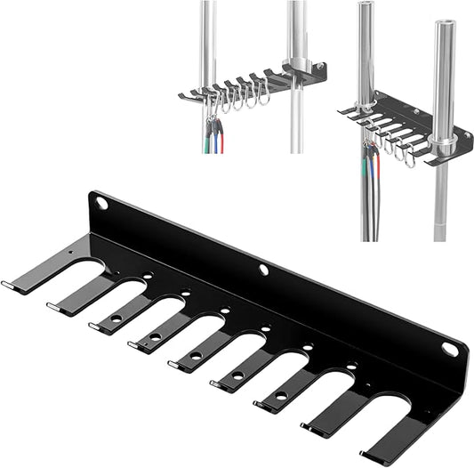 Wall-Mounted Gym Organizer, Barbell Holder Wall Mount, Resistance Band Storage Rack, Home Gym Accessories Holder