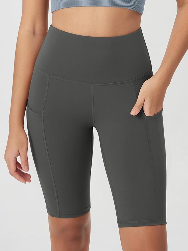 ODODOS Women's Tummy Control Biker Shorts 2.0 with Pockets High Waist Athletic Workout Yoga Shorts-3.5''/ 5"/ 8" / 10" Inseam