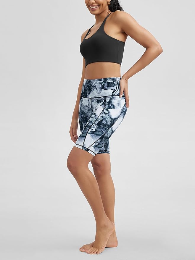 ODODOS Women's Tummy Control Biker Shorts 2.0 with Pockets High Waist Athletic Workout Yoga Shorts-3.5''/ 5"/ 8" / 10" Inseam