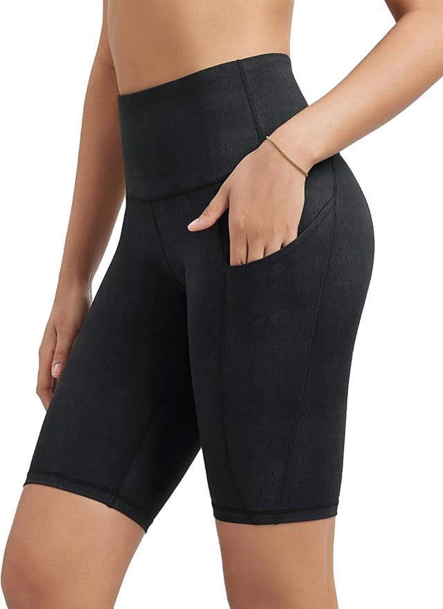 ODODOS Women's Tummy Control Biker Shorts 2.0 with Pockets High Waist Athletic Workout Yoga Shorts-3.5''/ 5"/ 8" / 10" Inseam