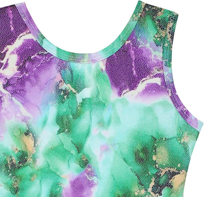 HOZIY Gymnastics Leotards for Girls with Shorts Toddlers Biketards Rainbow Unicorn Dinosaur Mermaid Leopard Flower Galaxy