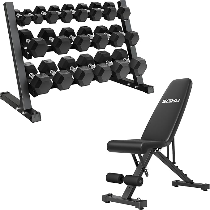 Dumbbell Sets with Rack, Rubber Hex Dumbbells, 160/220/280/360/450/550LBS, Hand Weights with Chrome Handle for Strength Training