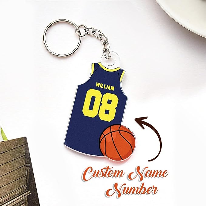 Custom Acrylic Soccer Keychain, Personalized Name on 2D Printed Soccer Uniform, Gift for Medical Professionals