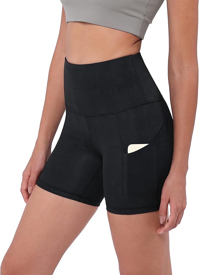 ODODOS Women's Tummy Control Biker Shorts 2.0 with Pockets High Waist Athletic Workout Yoga Shorts-3.5''/ 5"/ 8" / 10" Inseam