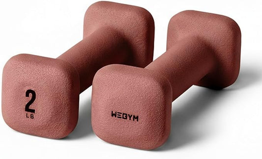 WeGym SafeGrip Square Dumbbells with Anti Slip Handles, Aesthetic Free Weights for Home Workouts, Stable Design Prevents Rolling during Floor Exercises