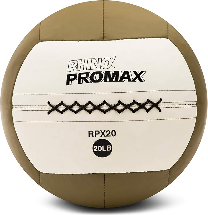 Champion Sports Rhino Slam Ball, 4-30 lb. Non-Slip Grip, Weightlifting, Crossfit, Home Gym, Fitness, 14" Diameter Balls, Optional Storage Rack/Tree Sold Separately