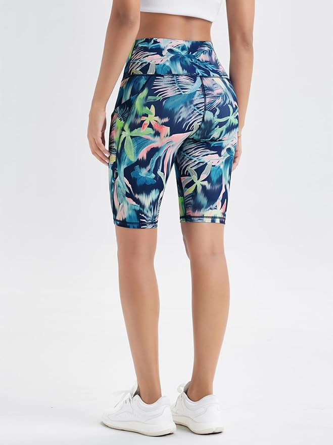 ODODOS Women's Tummy Control Biker Shorts 2.0 with Pockets High Waist Athletic Workout Yoga Shorts-3.5''/ 5"/ 8" / 10" Inseam