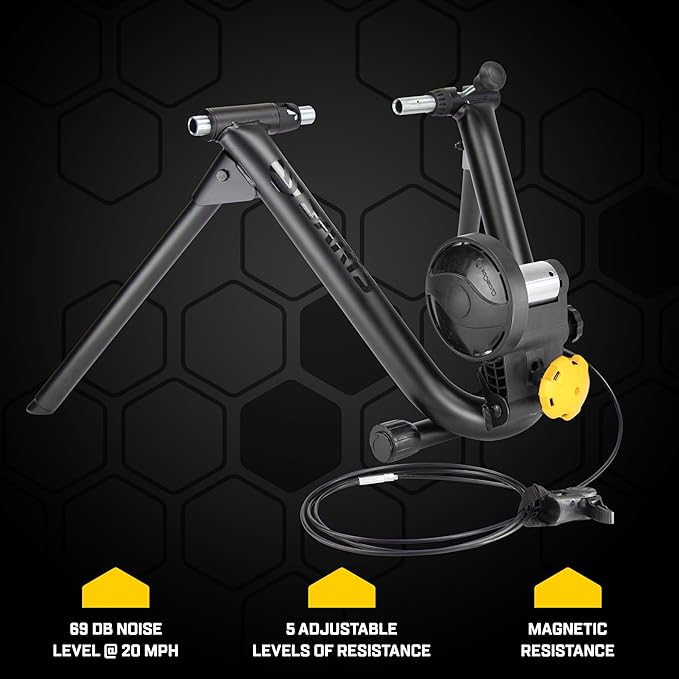 Saris Mag and Mag Plus Indoor Bike Trainer, Magnetic Resistance, Compatible with Zwift App