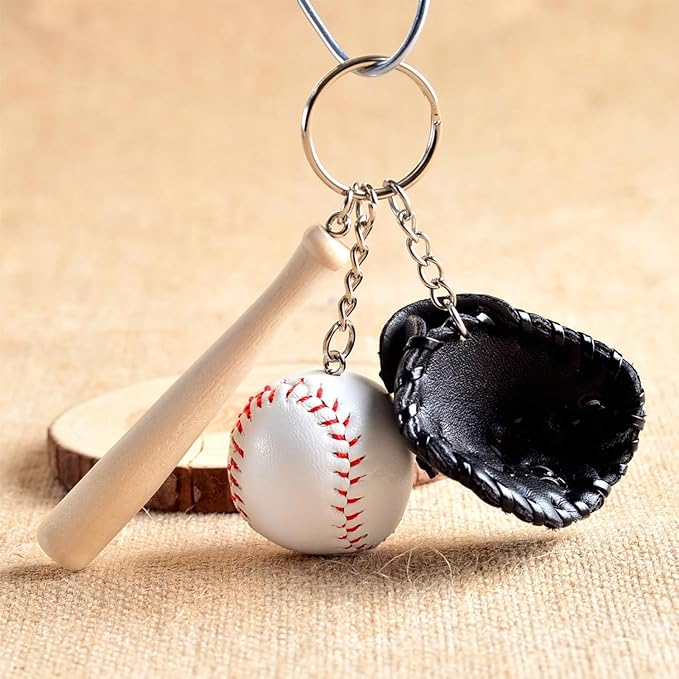 Mini Cute Soccer Keychain Bowling Tennis Baseball Keychain for Men Women Boys Girls Gift