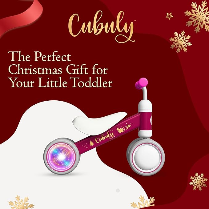 Baby Balance Bike for 1-3 Year – First Birthday Boy Girl Gifts 12-36 Month Mini Bike|Colorful Lighting Wheels|Ride on Toys |Toddler Balance Bike 1-3 Indoor/Outdoor Bike
