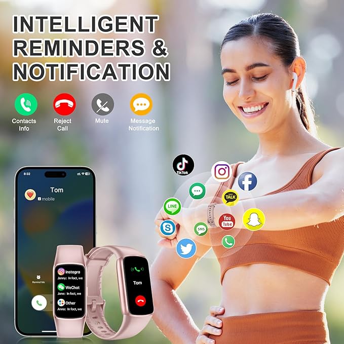 Fitness Tracker Step Counter with 24/7 Heart Rate Blood Oxygen Sleep Monitor, 1.47''AMOLED Touch Color Screen Fitness Watch, Activity Pedometer for Women Men