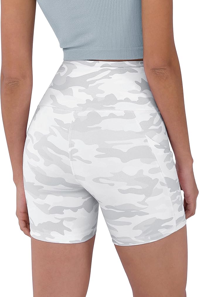 ODODOS Women's Tummy Control Biker Shorts 2.0 with Pockets High Waist Athletic Workout Yoga Shorts-3.5''/ 5"/ 8" / 10" Inseam