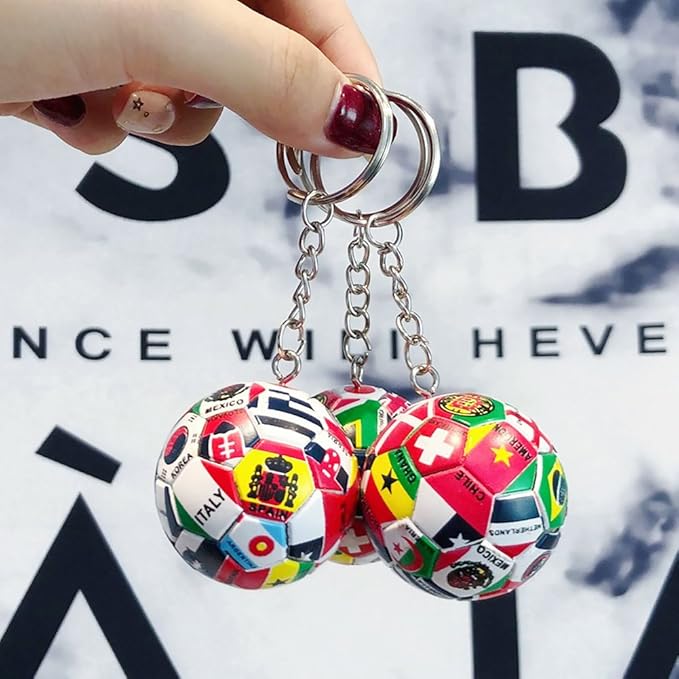 Sports Ball Key Chain Football Match World Cup Team Keychains