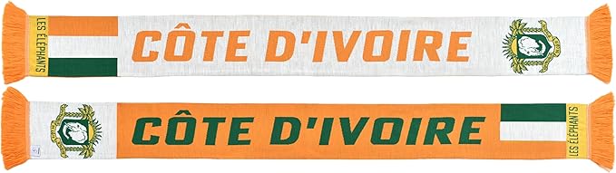 Euroscarves Ivory Coast Côte d'Ivoire Soccer Knit Scarf