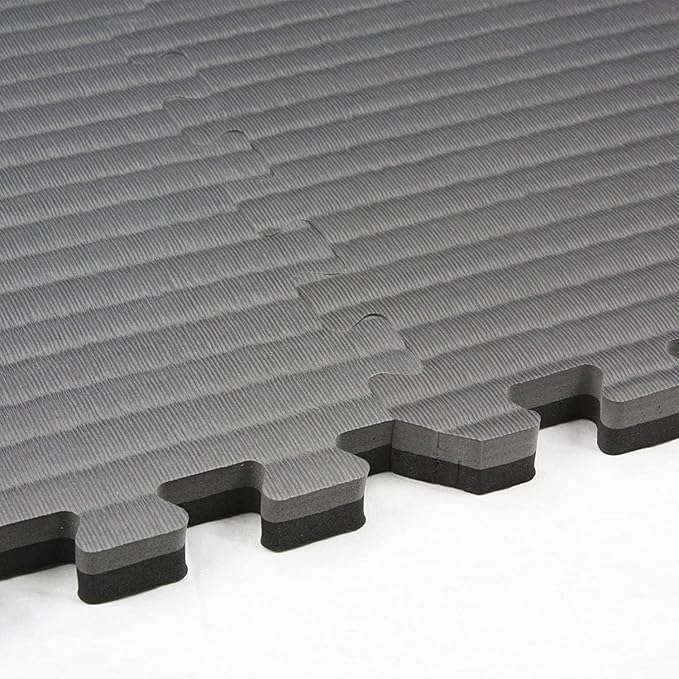 IncStores 7/8 Inch Thick Tatami Foam Flooring Tiles | Textured Interlocking Foam Tiles for Martial-Arts Floor Protection in Your Home Gym, Playroom, and More