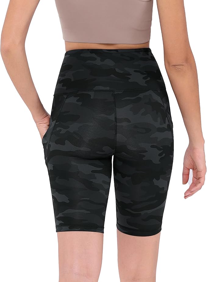 ODODOS Women's Tummy Control Biker Shorts 2.0 with Pockets High Waist Athletic Workout Yoga Shorts-3.5''/ 5"/ 8" / 10" Inseam