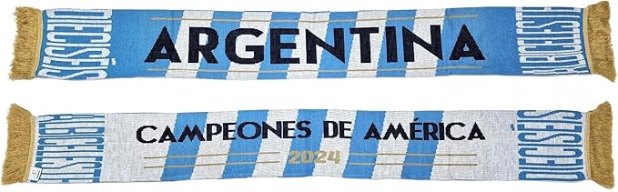 Euroscarves Argentina Soccer Knit Scarf (Campeones de América 2024)