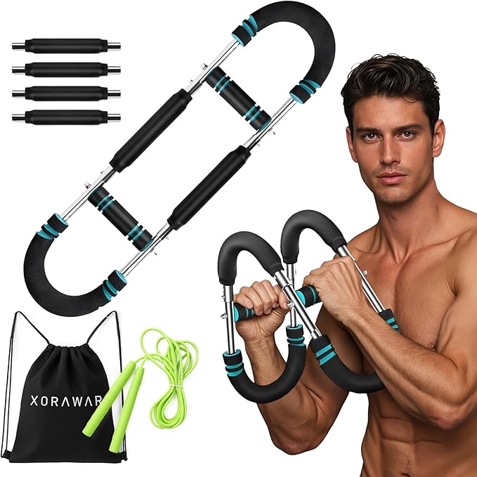 Twister Arm Trainer for Men | 2 Pairs of Springs 30–120 lbs | Fitness Equipment | Gym Equipment for Home | Chest and Arm Trainer | Arm Exercise Equipment | Calisthenics Equipment
