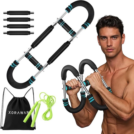 Twister Arm Trainer for Men | 2 Pairs of Springs 30–120 lbs | Fitness Equipment | Gym Equipment for Home | Chest and Arm Trainer | Arm Exercise Equipment | Calisthenics Equipment